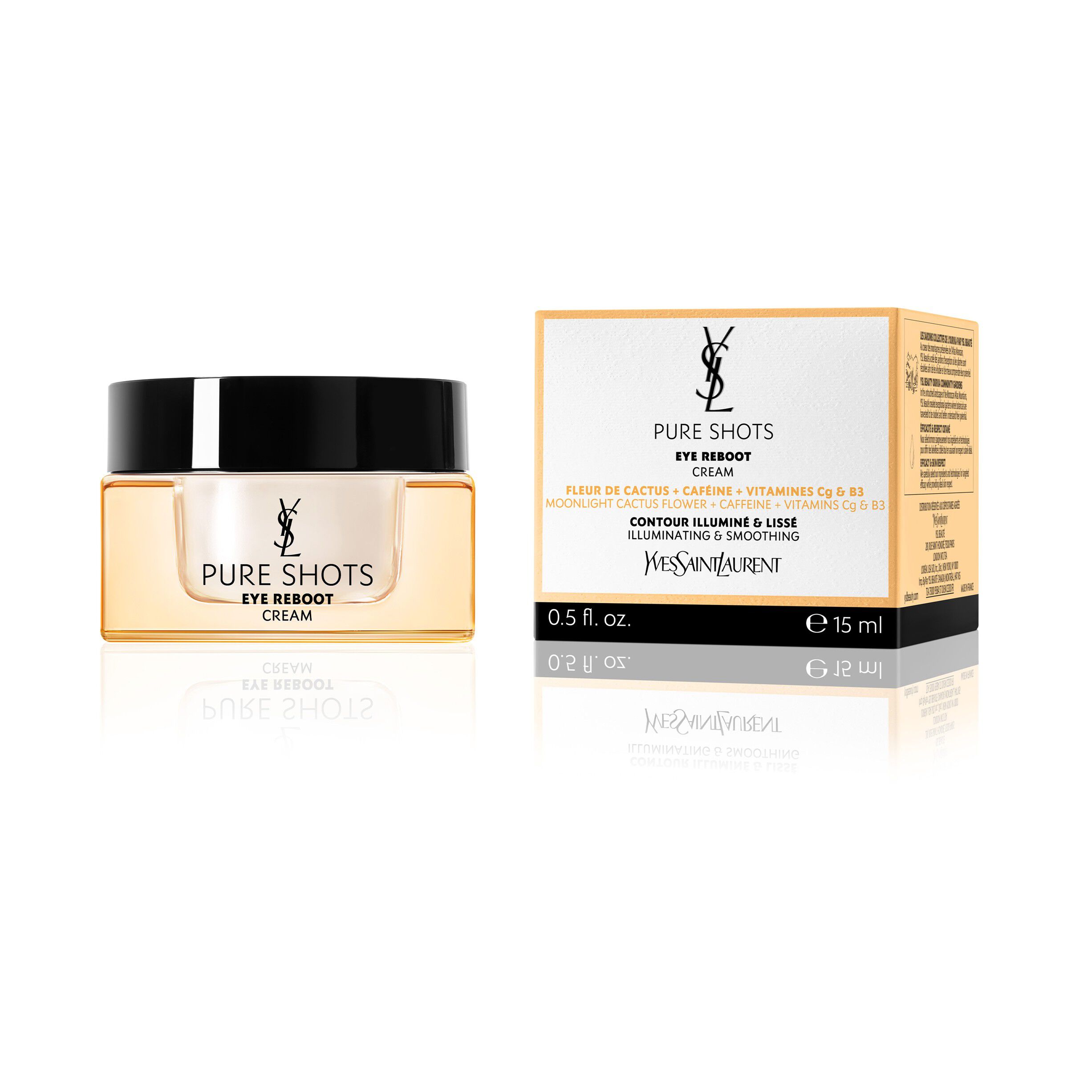 YSL Pure Shots, Eye Reboot Cream, Eye Contour Cream, 15ml