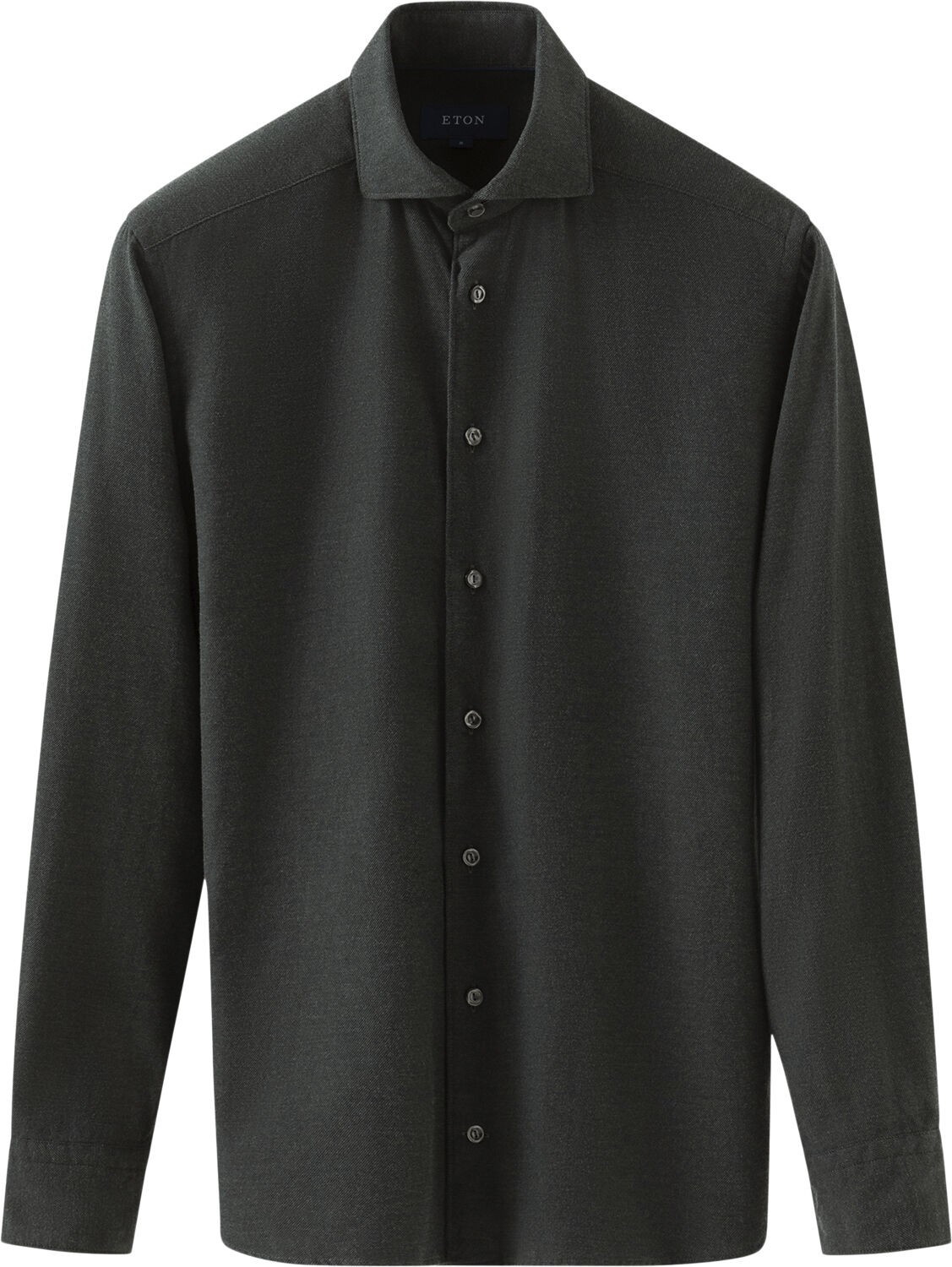 Contemporary Fit Dark Green Flannel Shirt