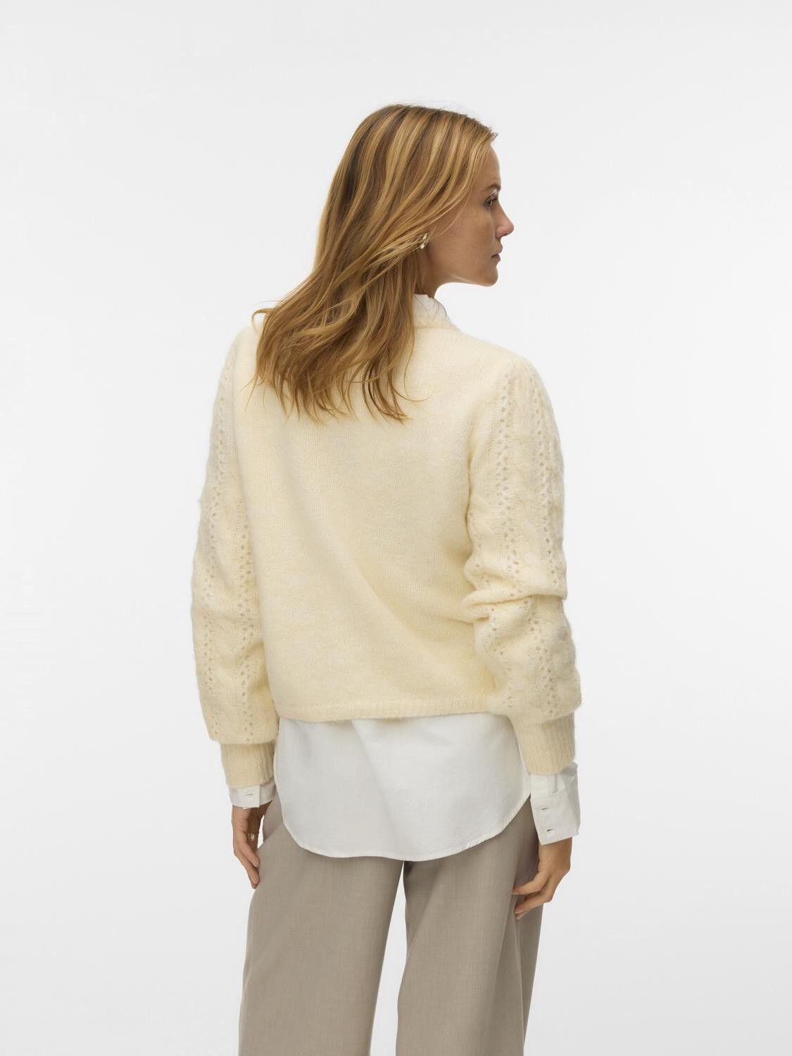 VMGABRIELLE LS O-NECK CARDIGAN BTQ