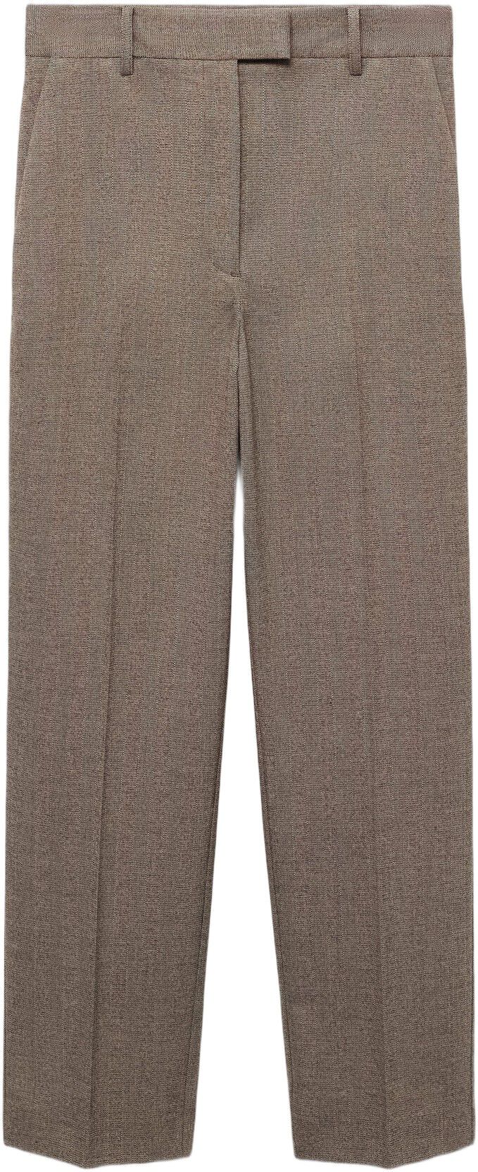 Slim cropped pinstripe trousers