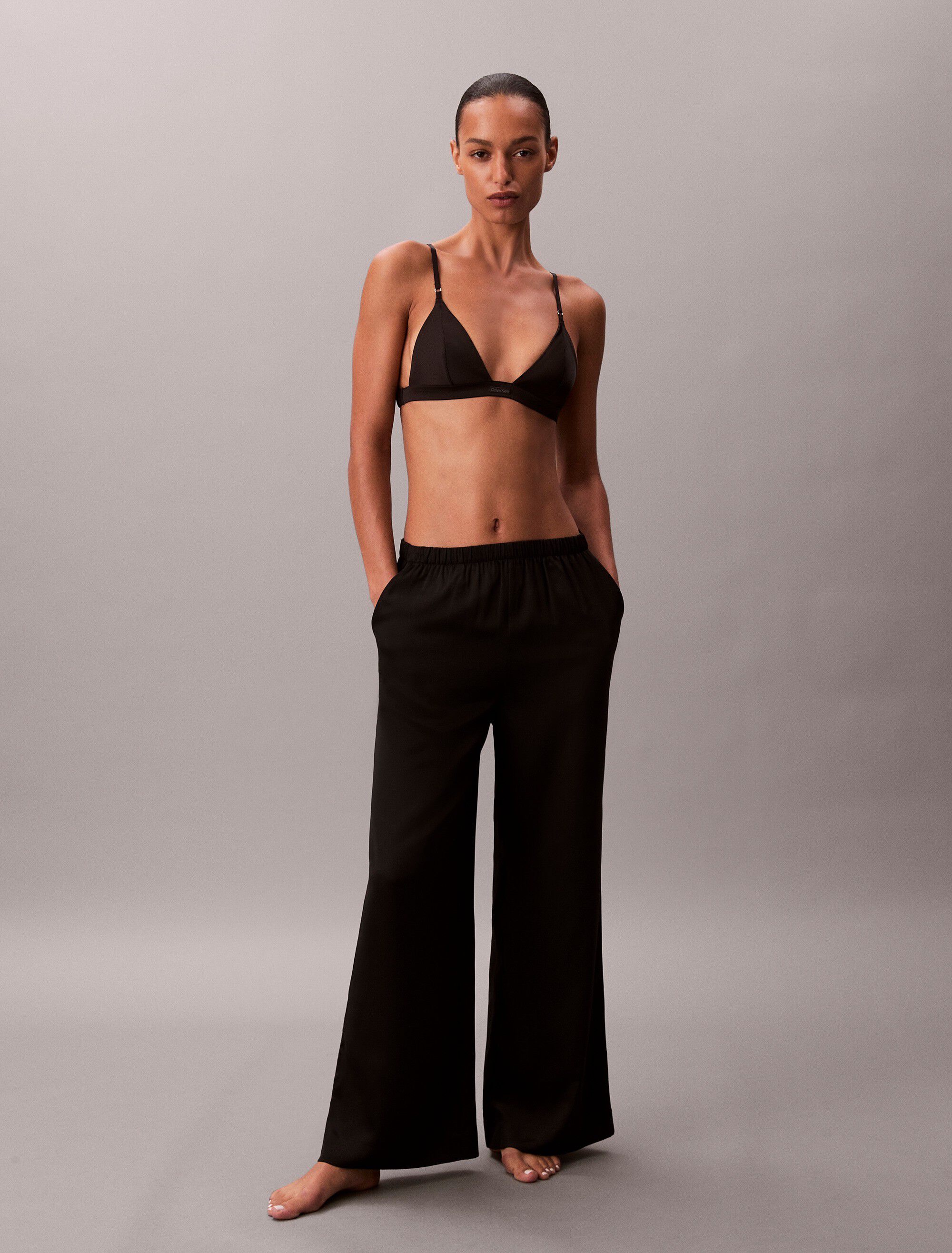 SENSUAL SATIN LOGO PANT