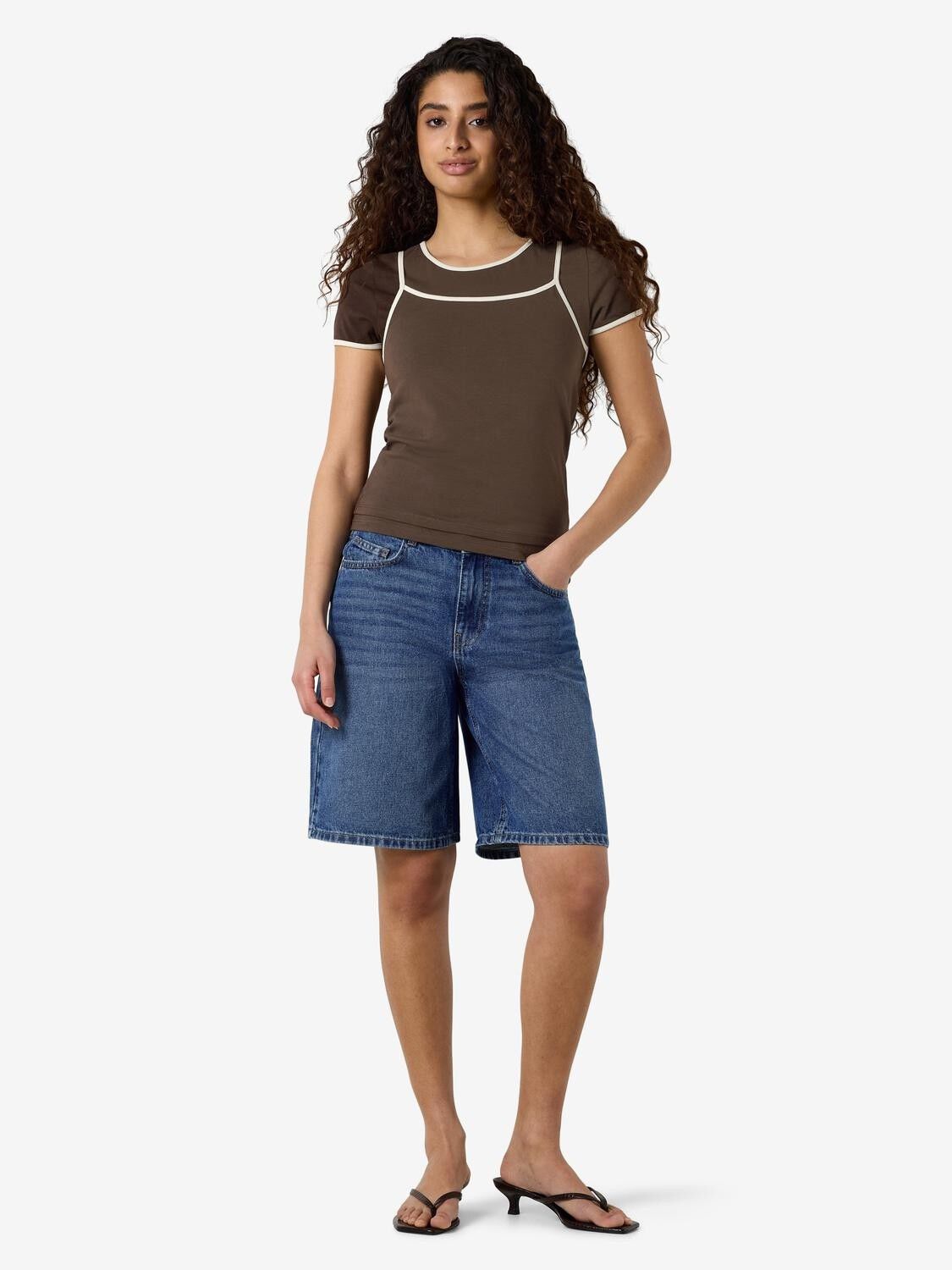 Nmkerry S/S Double Layer Top Tnt/14