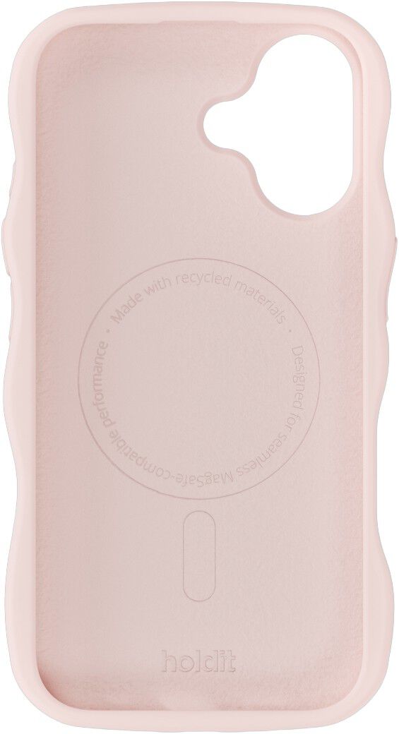 Wavy Case Silicone MagSafe Cpt. IPH 16 Ballerina Pink