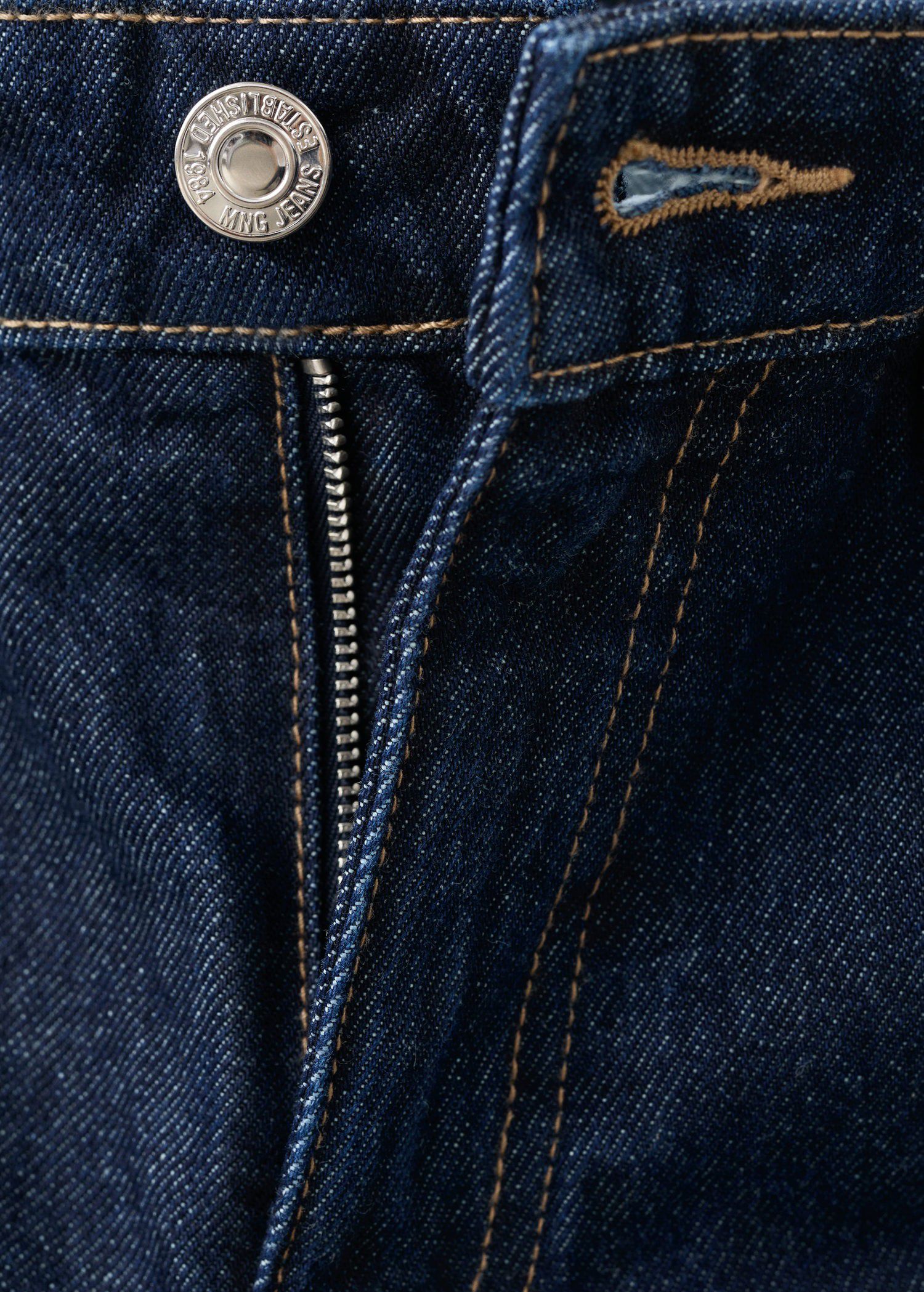 Straight-fit denim shorts
