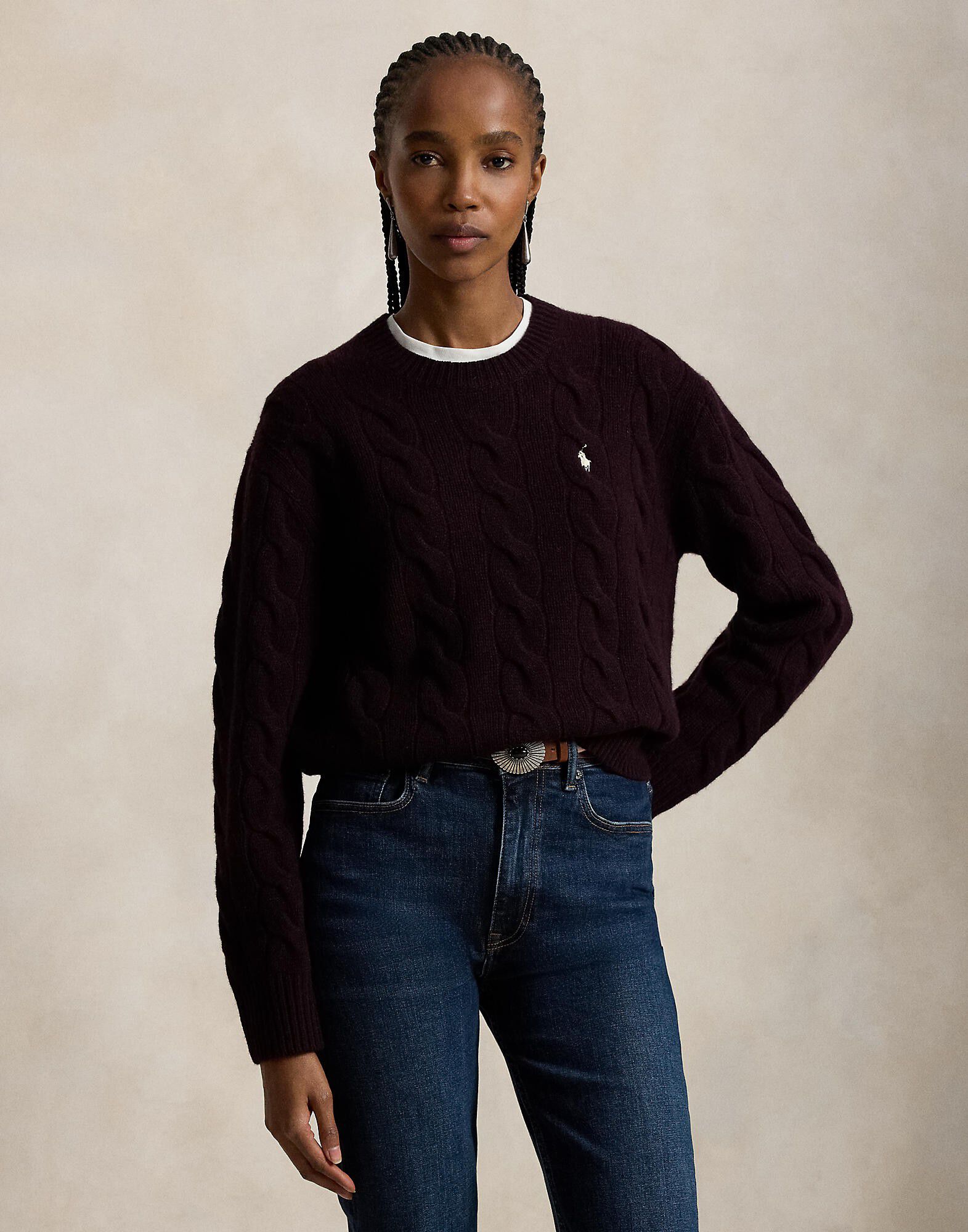 Cable-Knit Wool-Cashmere Sweater