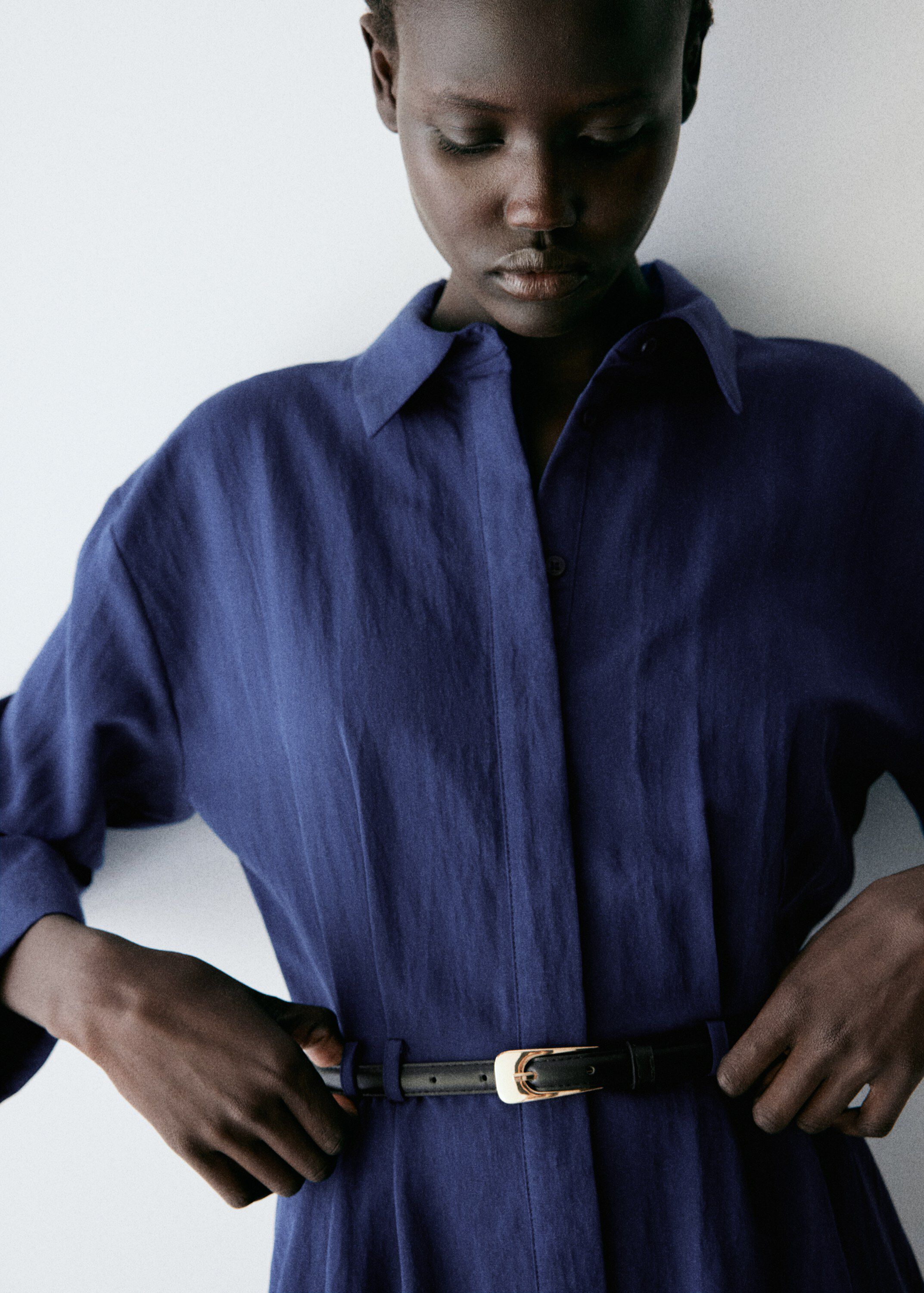 Lyocell shirt dress
