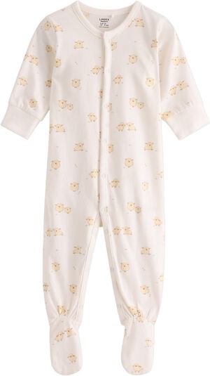 Pyjamas i jerseybomuld med f&oslash;dder,