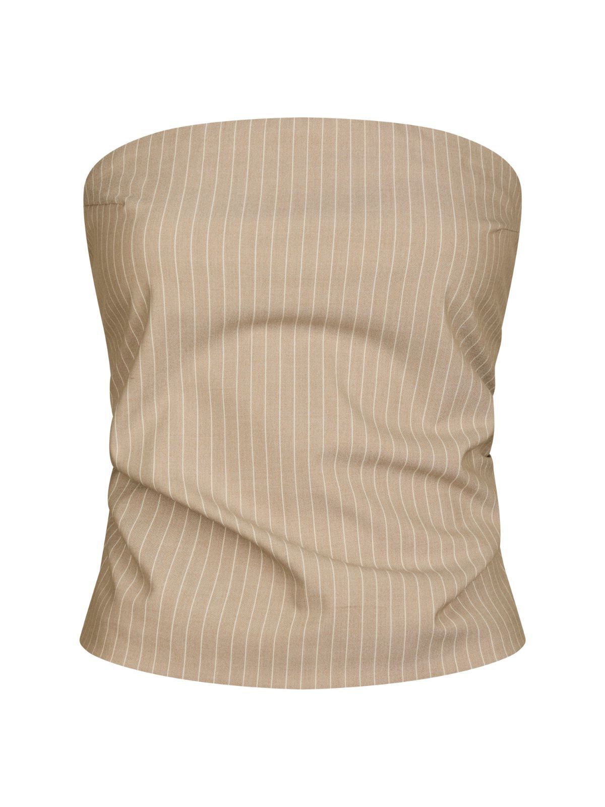 Tyree Melange Pinstripe Top