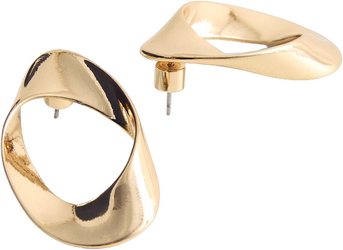 Twisted hoop earrings