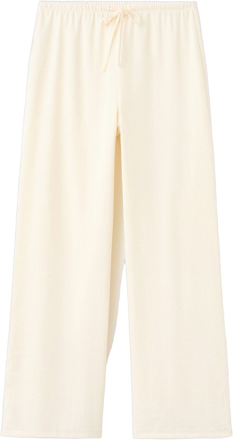 Straight mid-rise trousers