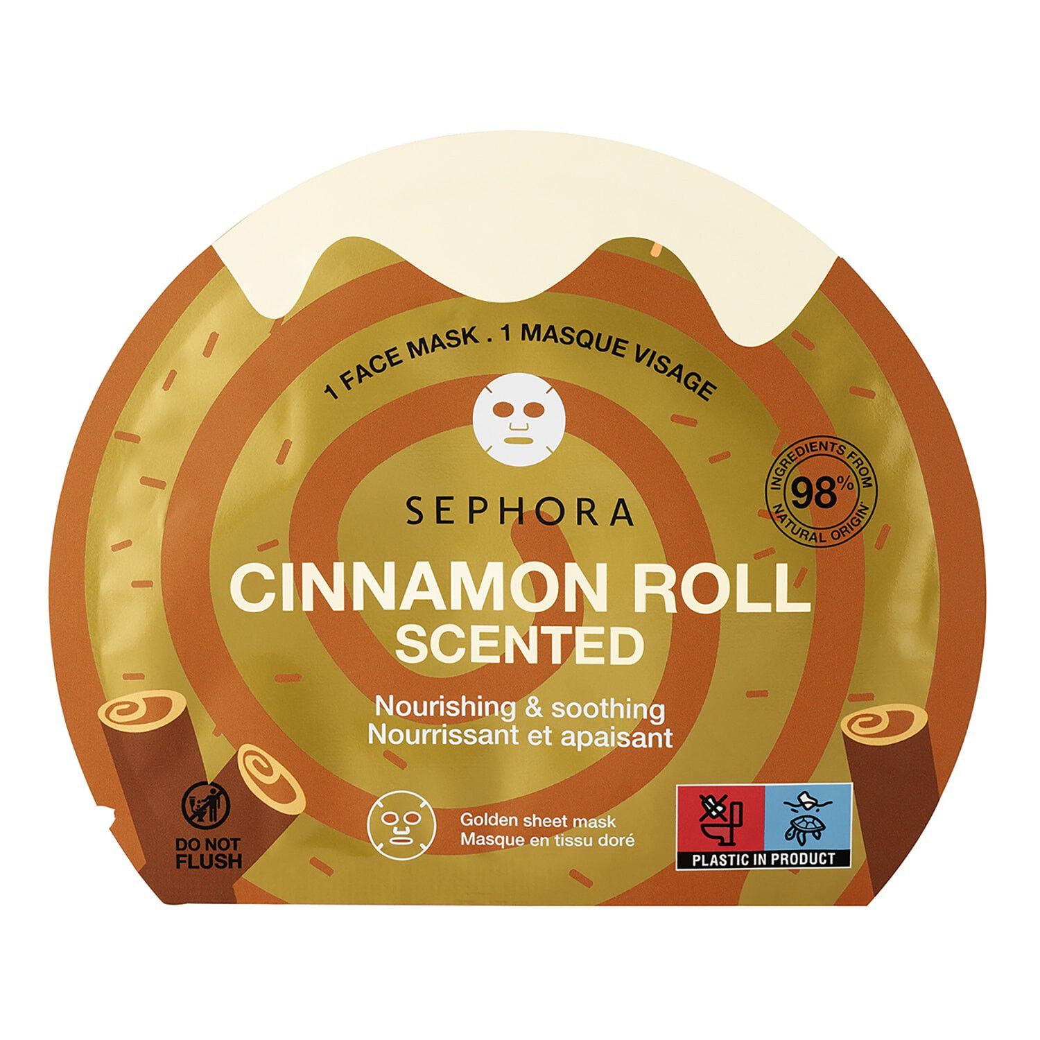 Nourishing and soothing face mask - Doft av kanelbullar