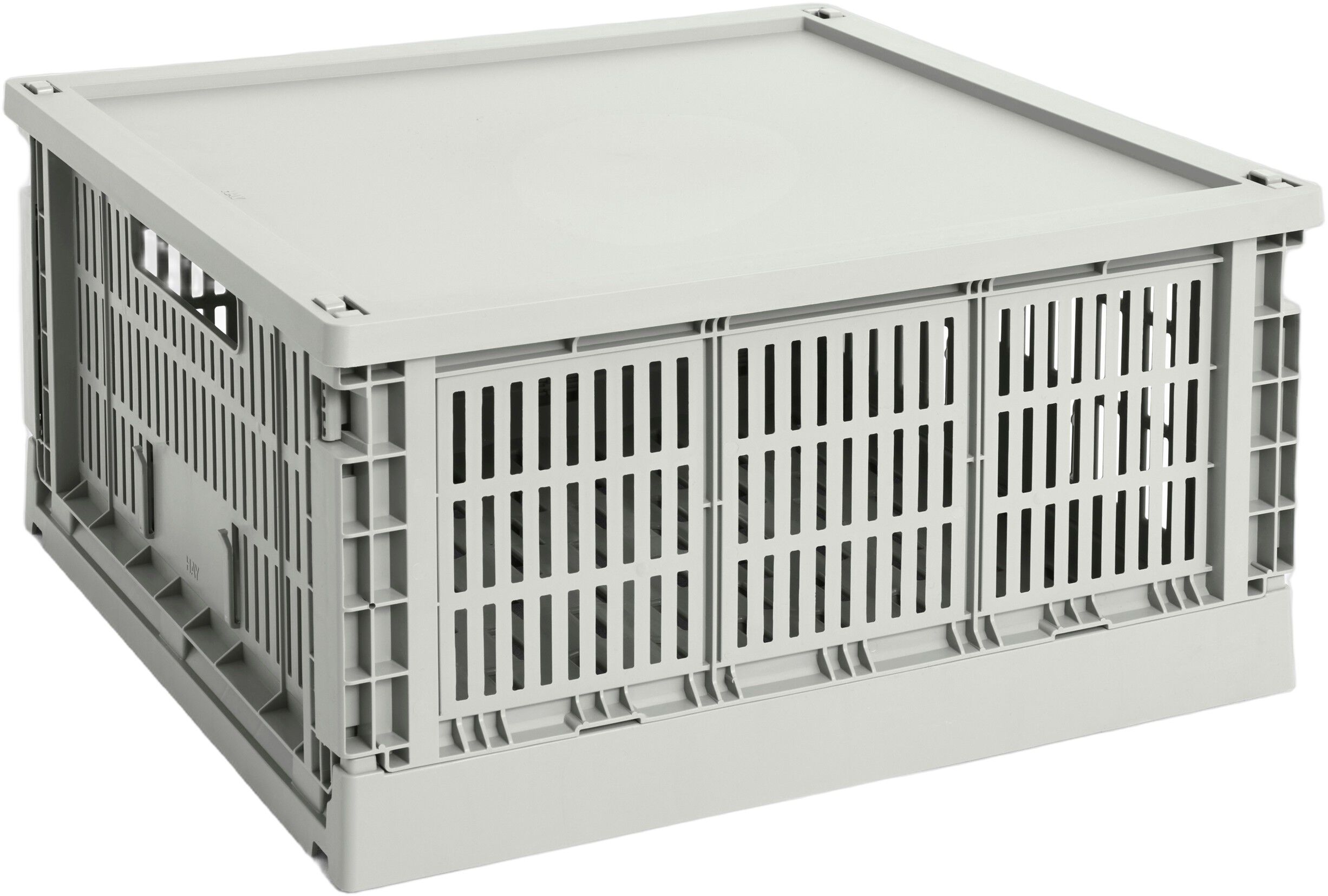 HAY Colour Crate Lid Plastic-Large Square-Sage green