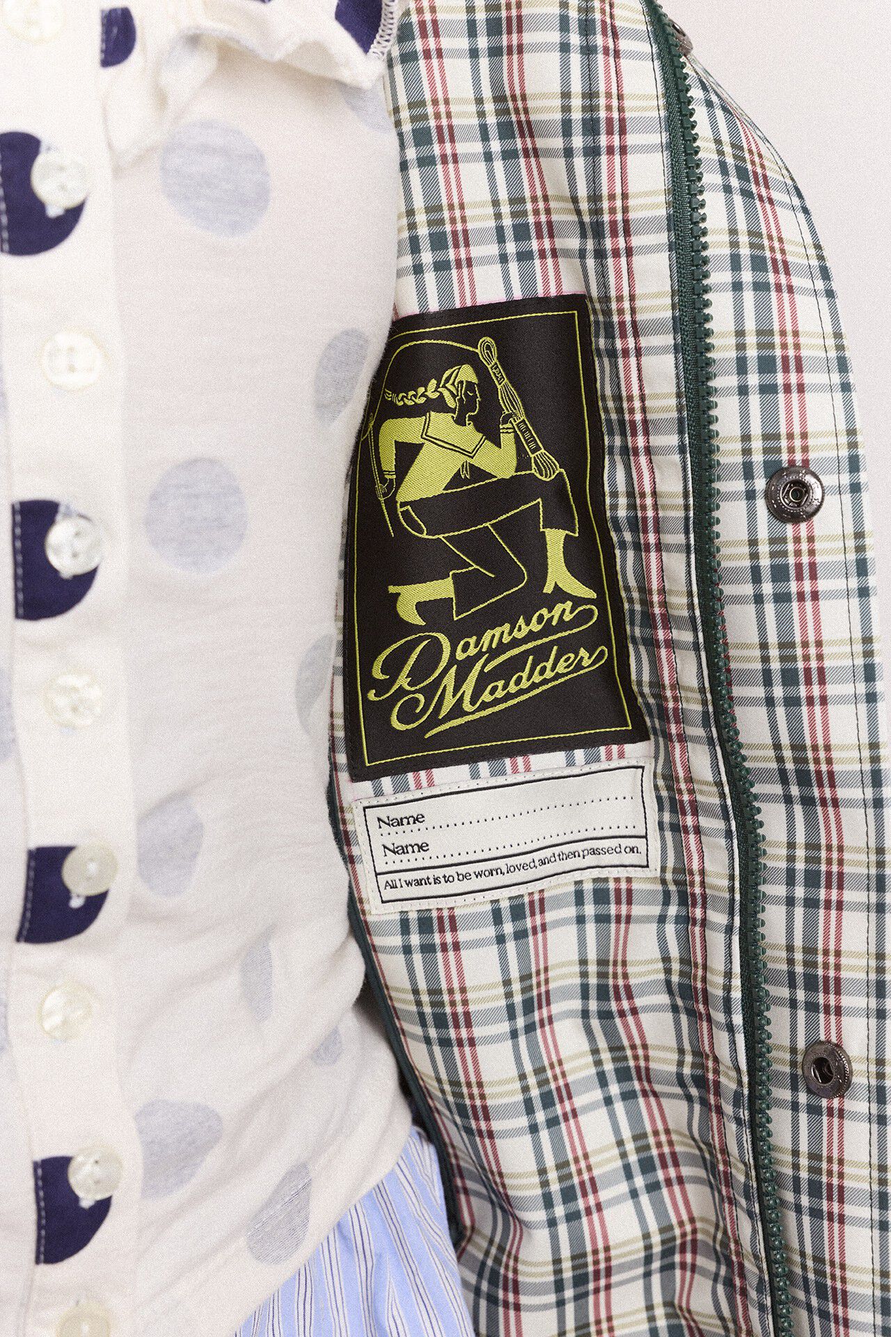 LIU RAINCOAT - ELDERBERRY CHECK