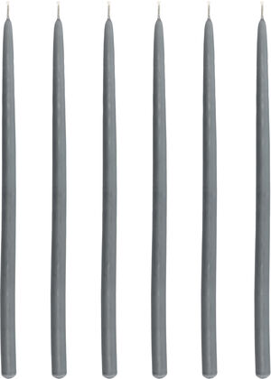 Stearinljus Altri 30 cm 6 st Dark Grey Paraffin
