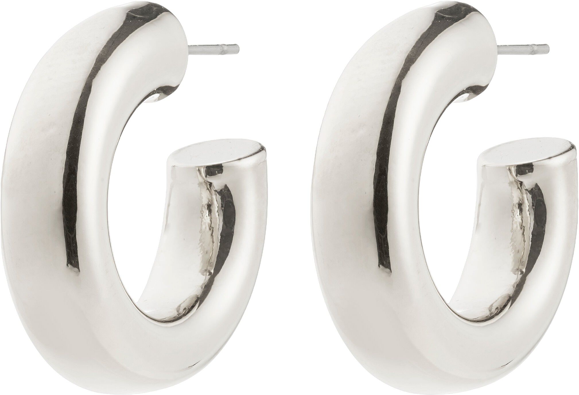PHASE medium hoops silver-plated