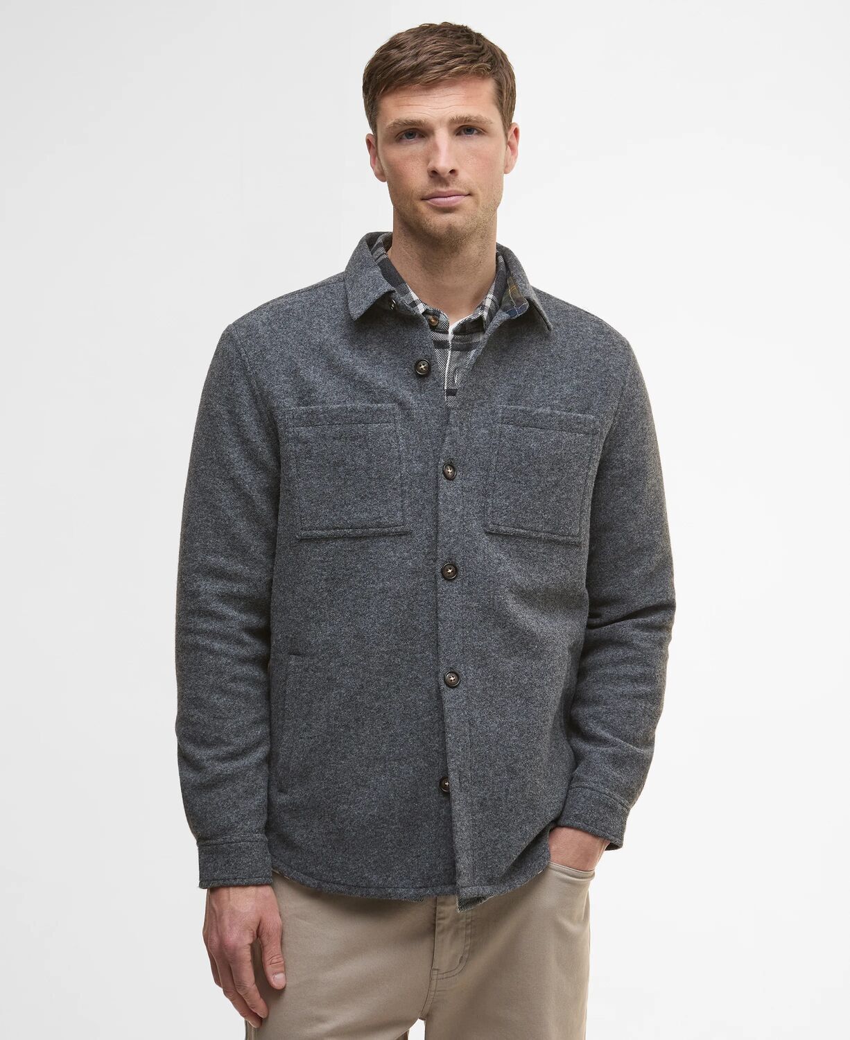 Barbour Marlow Tailored Wool Blend Overshirt