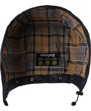 Waxed cotton hood