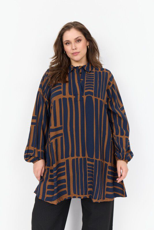 Curvy WA-SKY 2 Tunika Navy bl&aring;