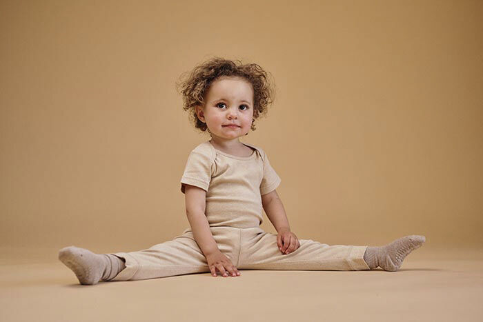 Hazel Body Kort&aelig;rmet - Plantefarvet