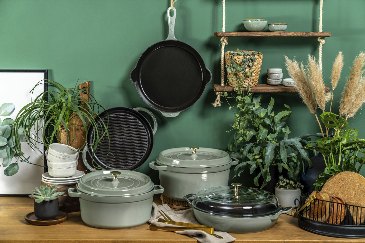 Gryta 26 Eukalyptus Rund Gjutj&auml;rn