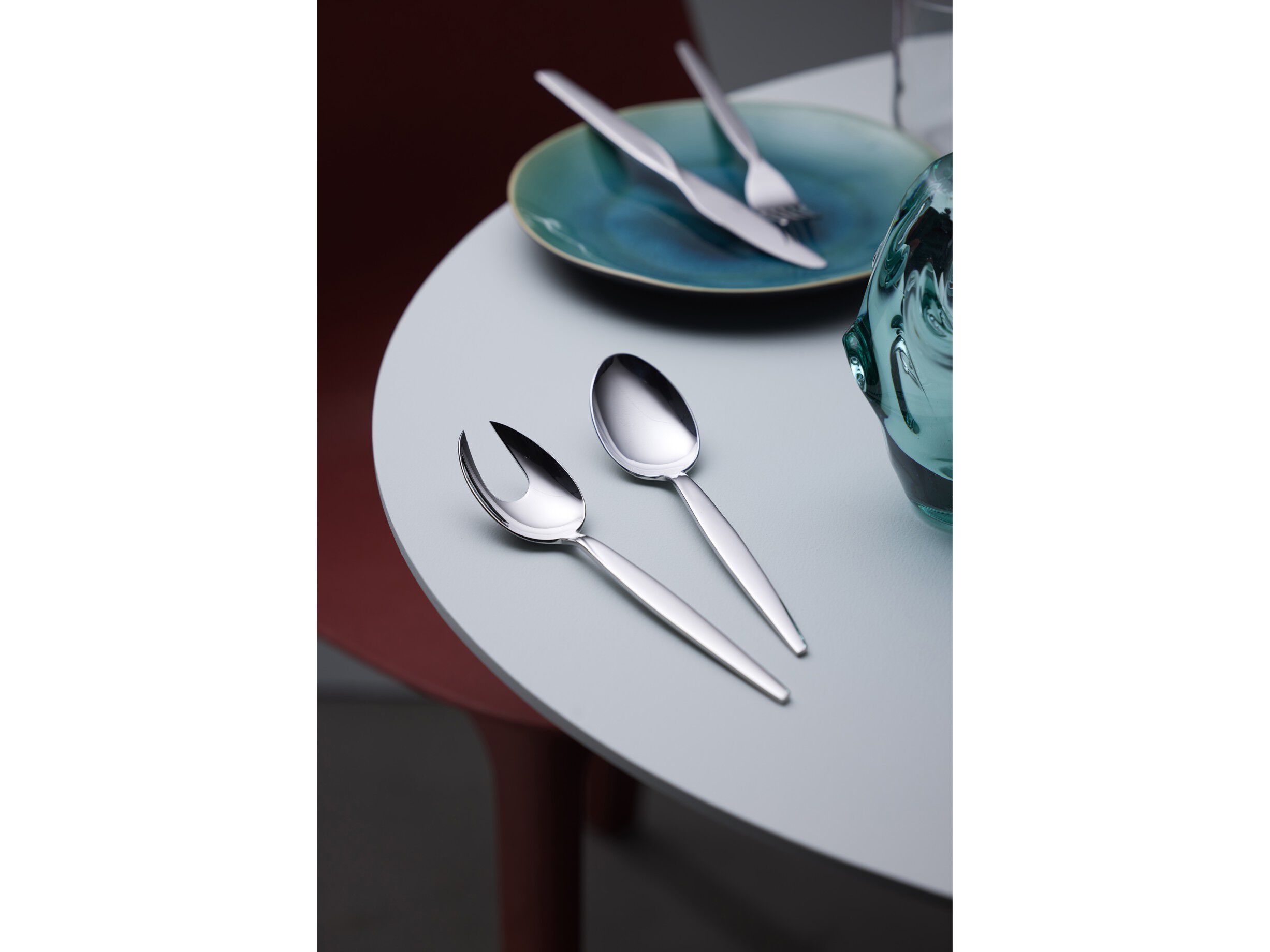 Serveringssked Twist 22 cm Blankt st&aring;l