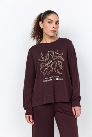 SC-BANU 317 Sweatshirt M&oslash;rk blomme