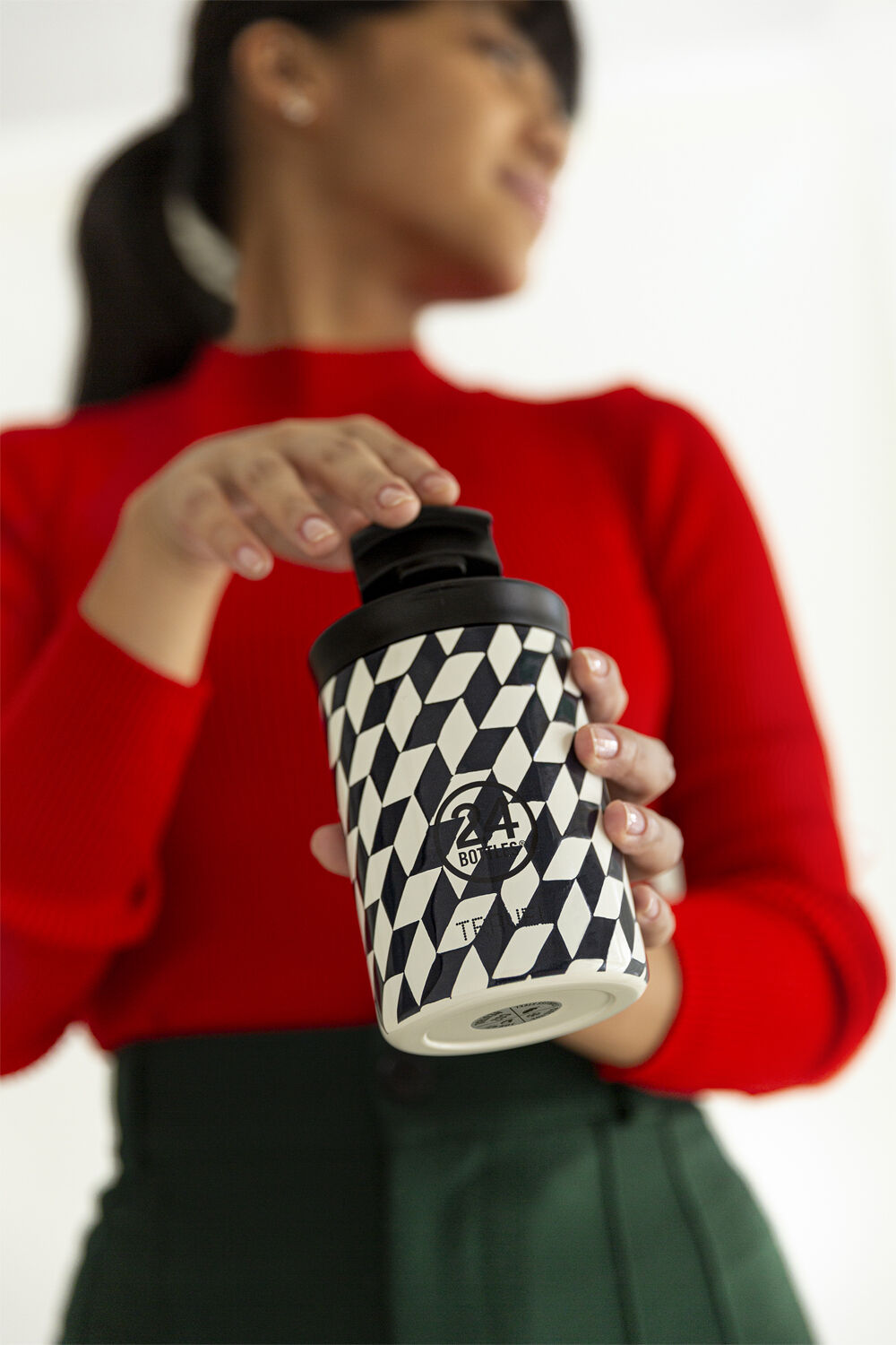 Termokrus - Travel Tumbler - Groovy White - 350 ml