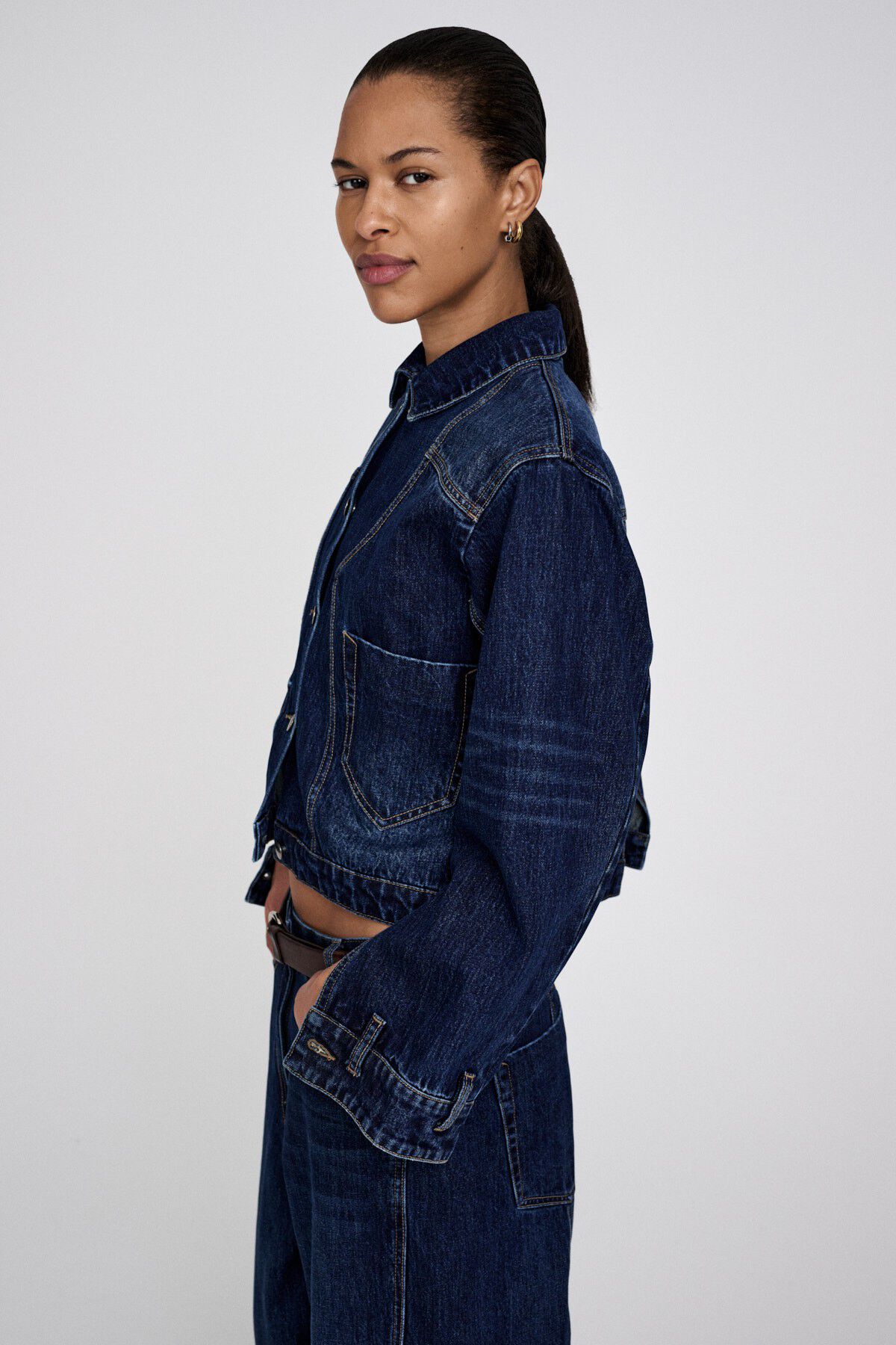 Patchwork denim jacket - Janny