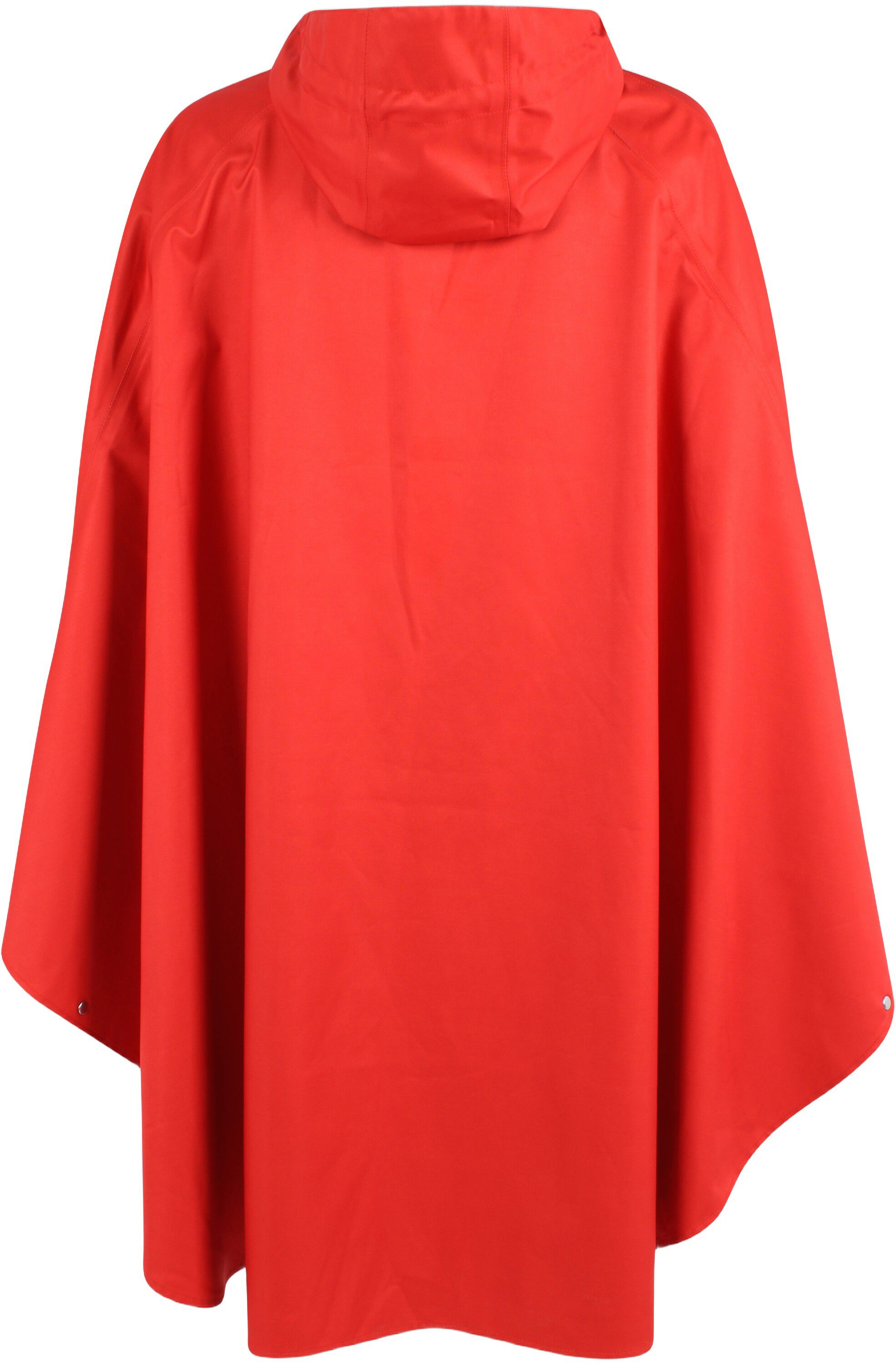 Danerain Poncho Bright Red
