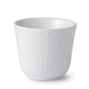 White Fluted Half Lace termomugg 26 cl