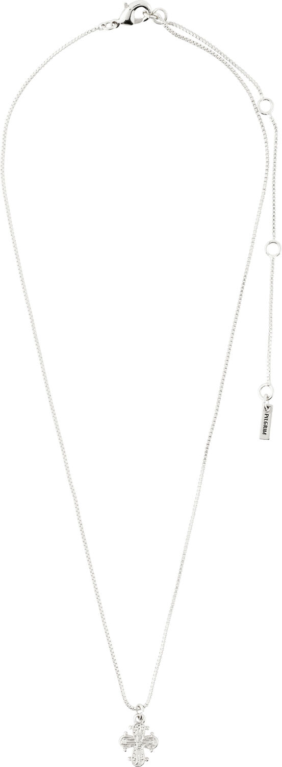 DAGMAR mini-kors halsk&aelig;de s&oslash;lvbelagt