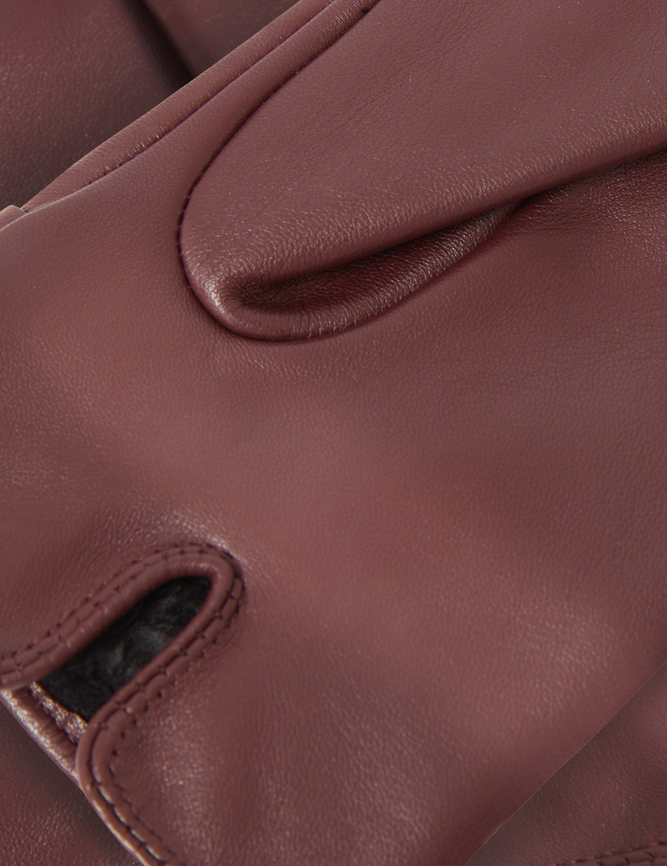 JILLLA Buckle Detail Leather Gloves