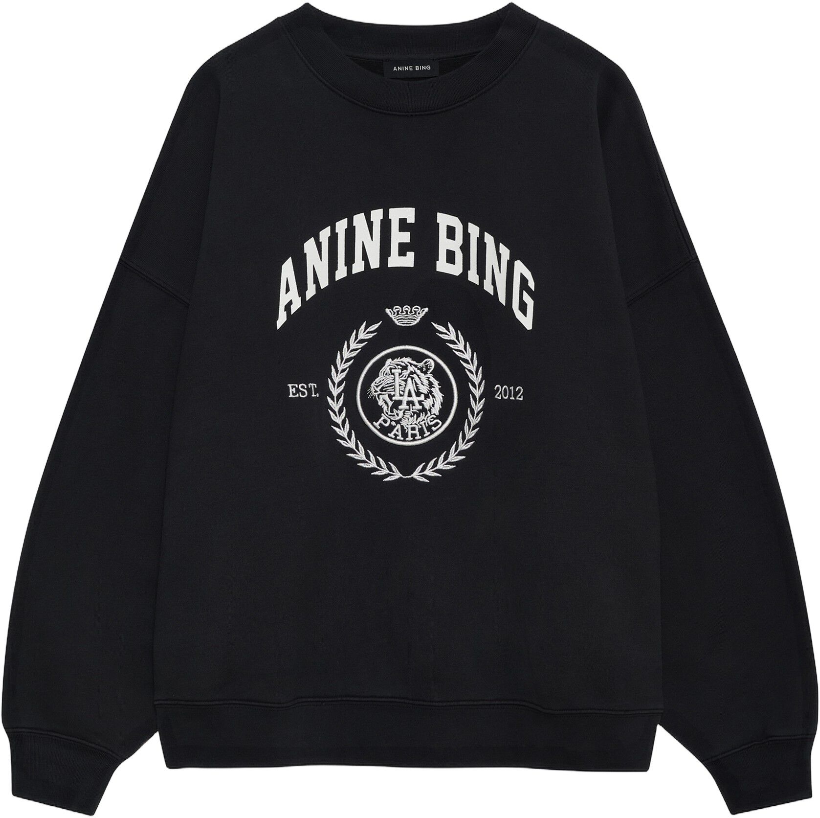 MILES SWEATSHIRT COLLEGIATE - VINTAGE BLACK