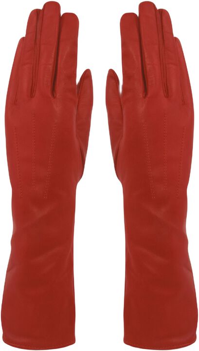 MJM Glove Francesca Long Leather Red