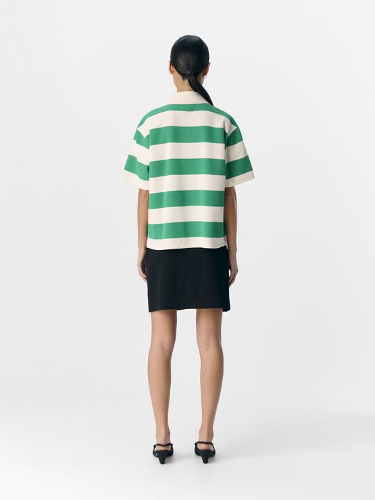 OBJMILLIE S/S LO BOXY POLO E SP 25