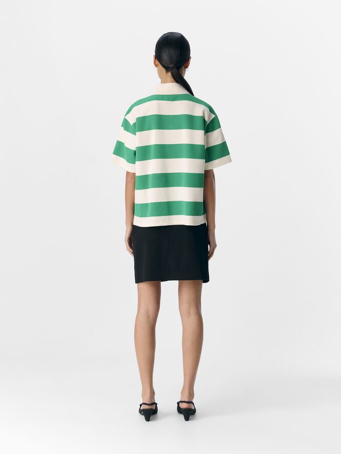 OBJMILLIE S/S LO BOXY POLO E SP 25