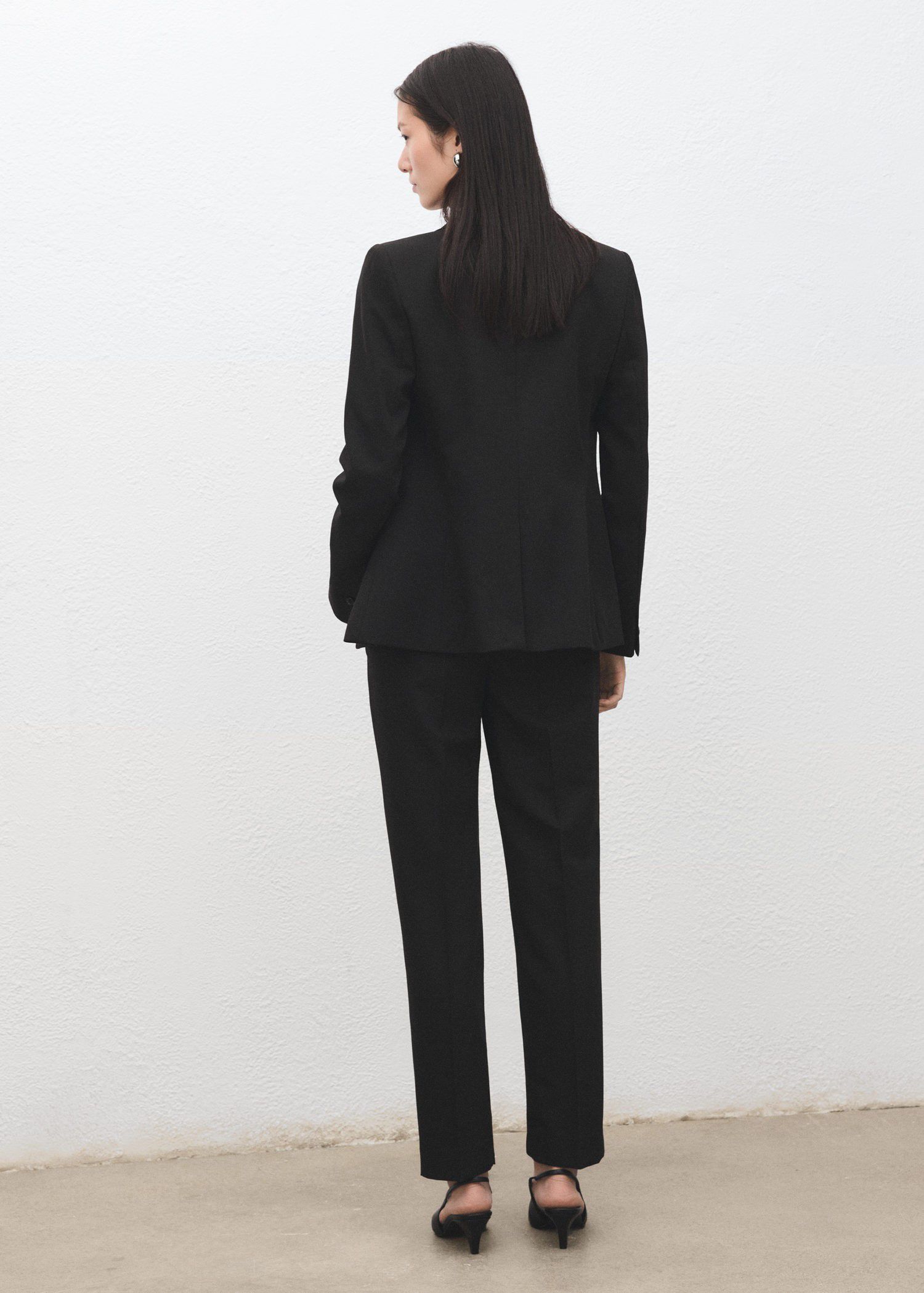 Straight suit trousers