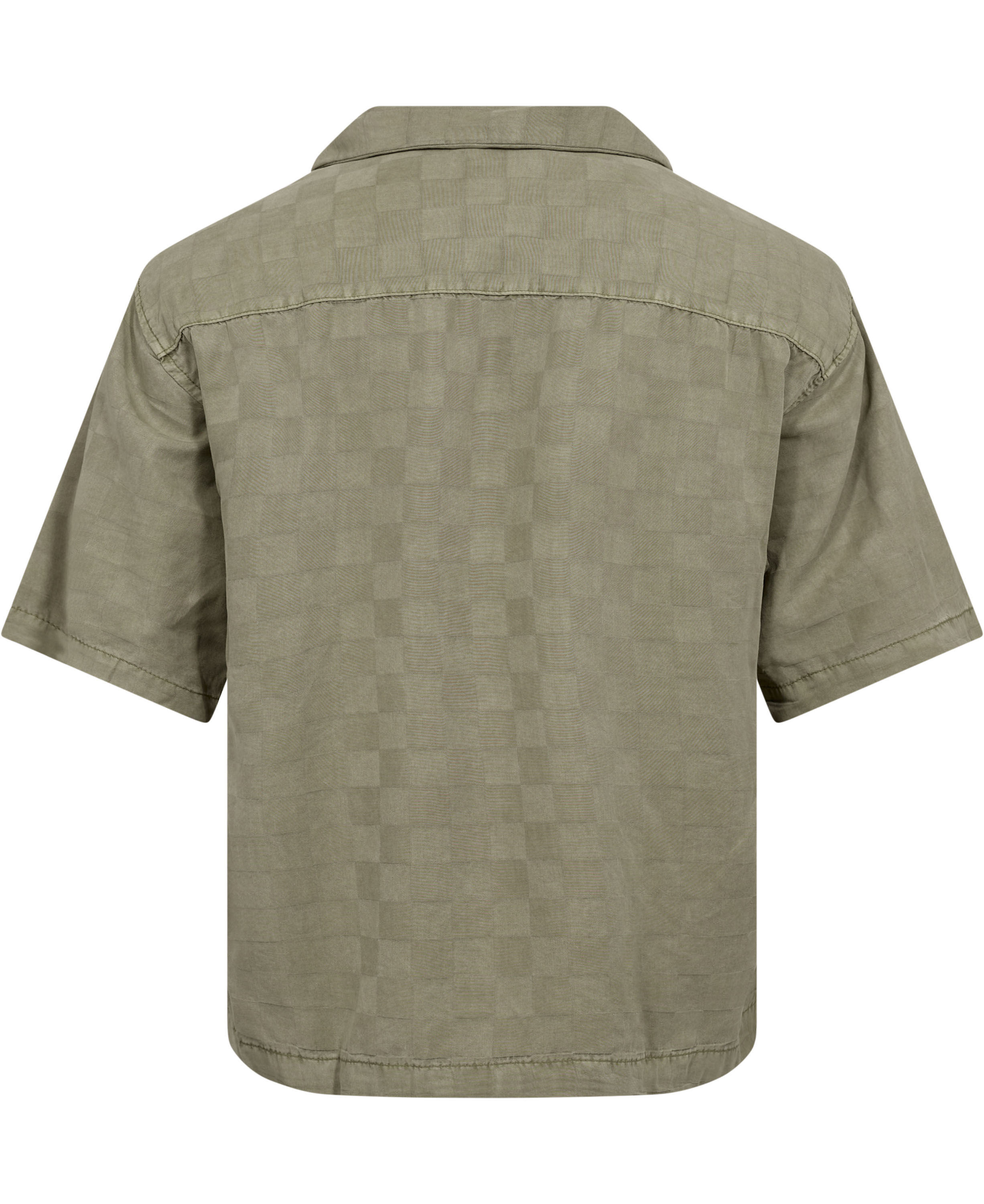 Van Doren Tencel Check Camp SS Shir