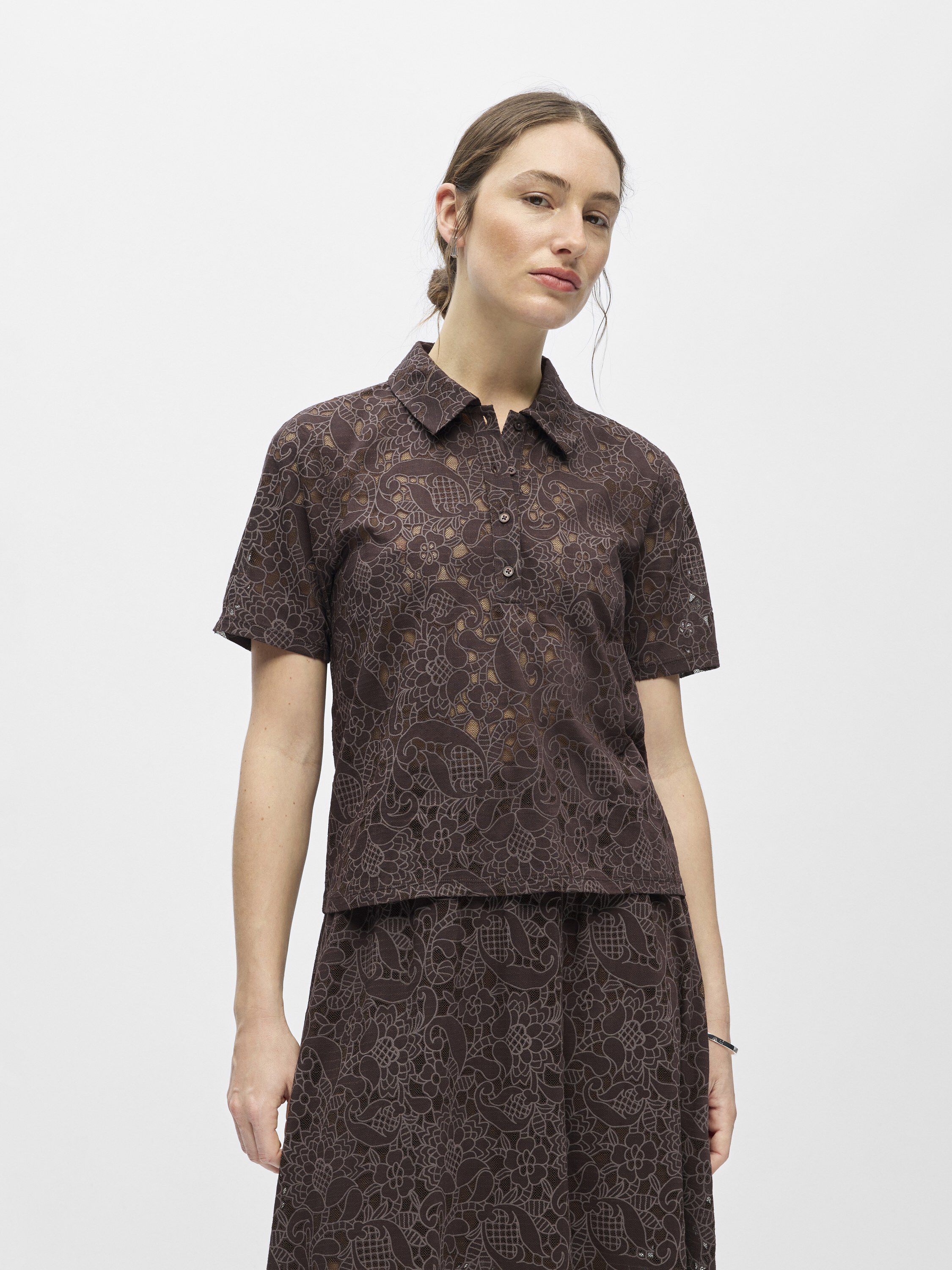 Objbianca S/S Lo Polo Top Noos