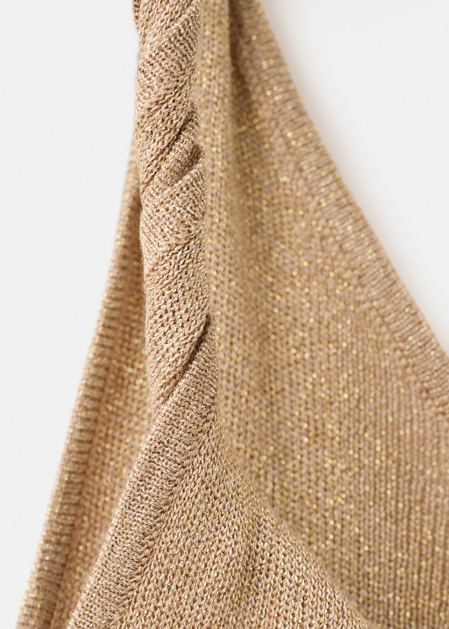 Knit asymmetric top