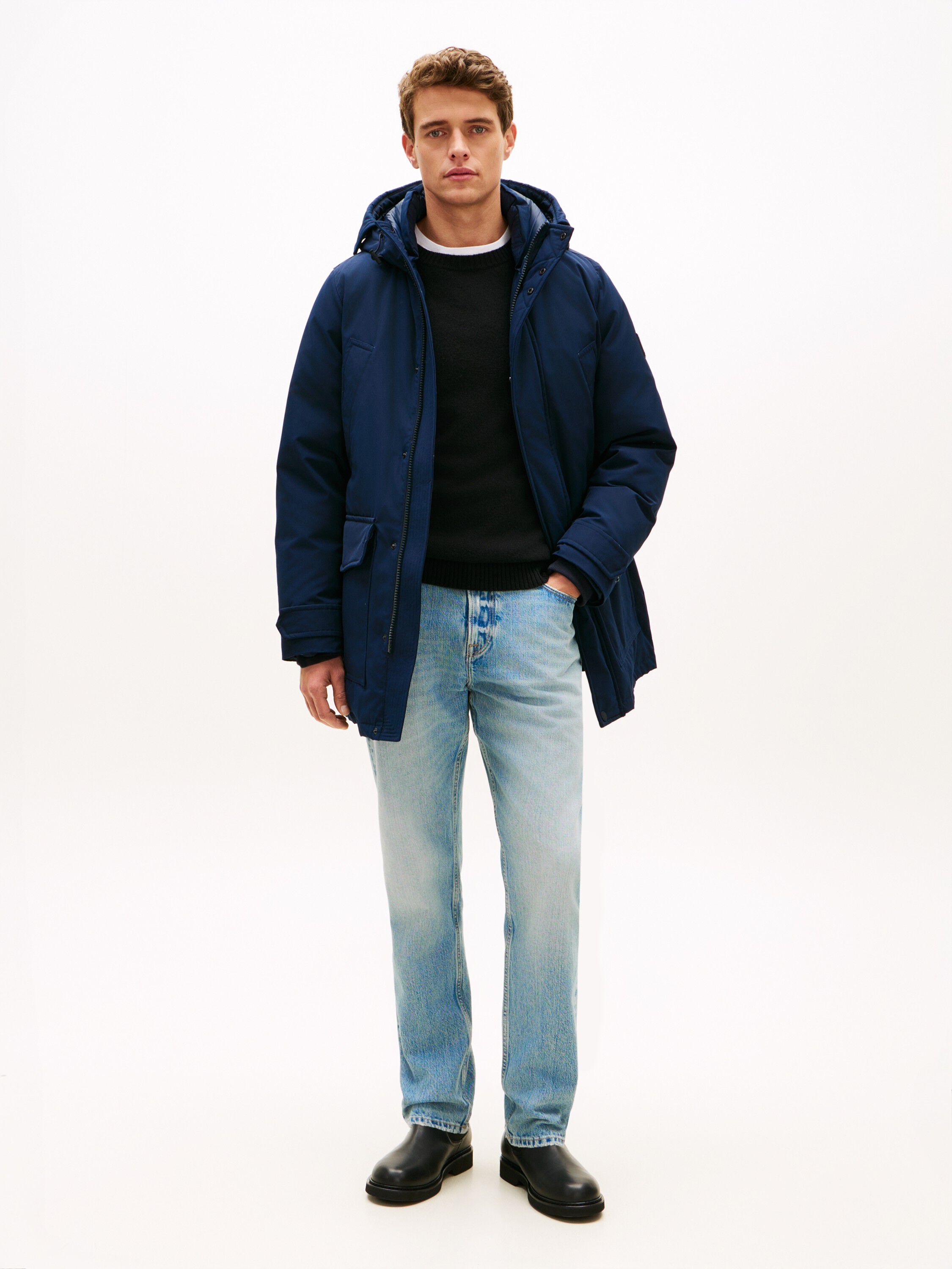 Logo Patch Down Hooded Rockie Parka