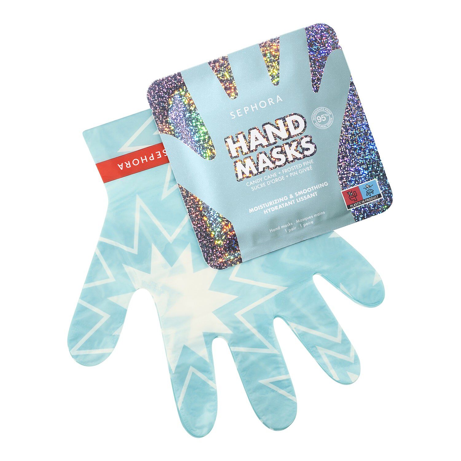 Candy Cane + Frosted Pine Hand Mask - Handmask
