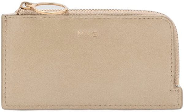 Hammered leather effect card holder
