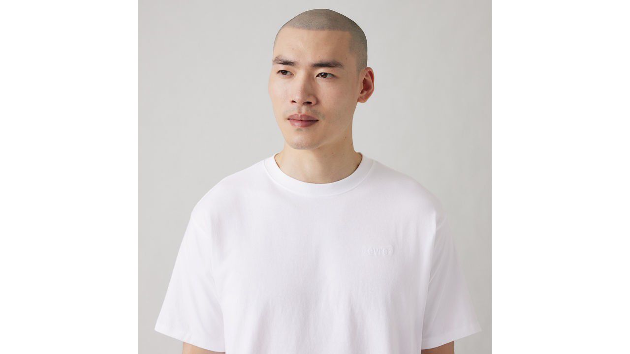 RED TAB VINTAGE TEE WHITE +