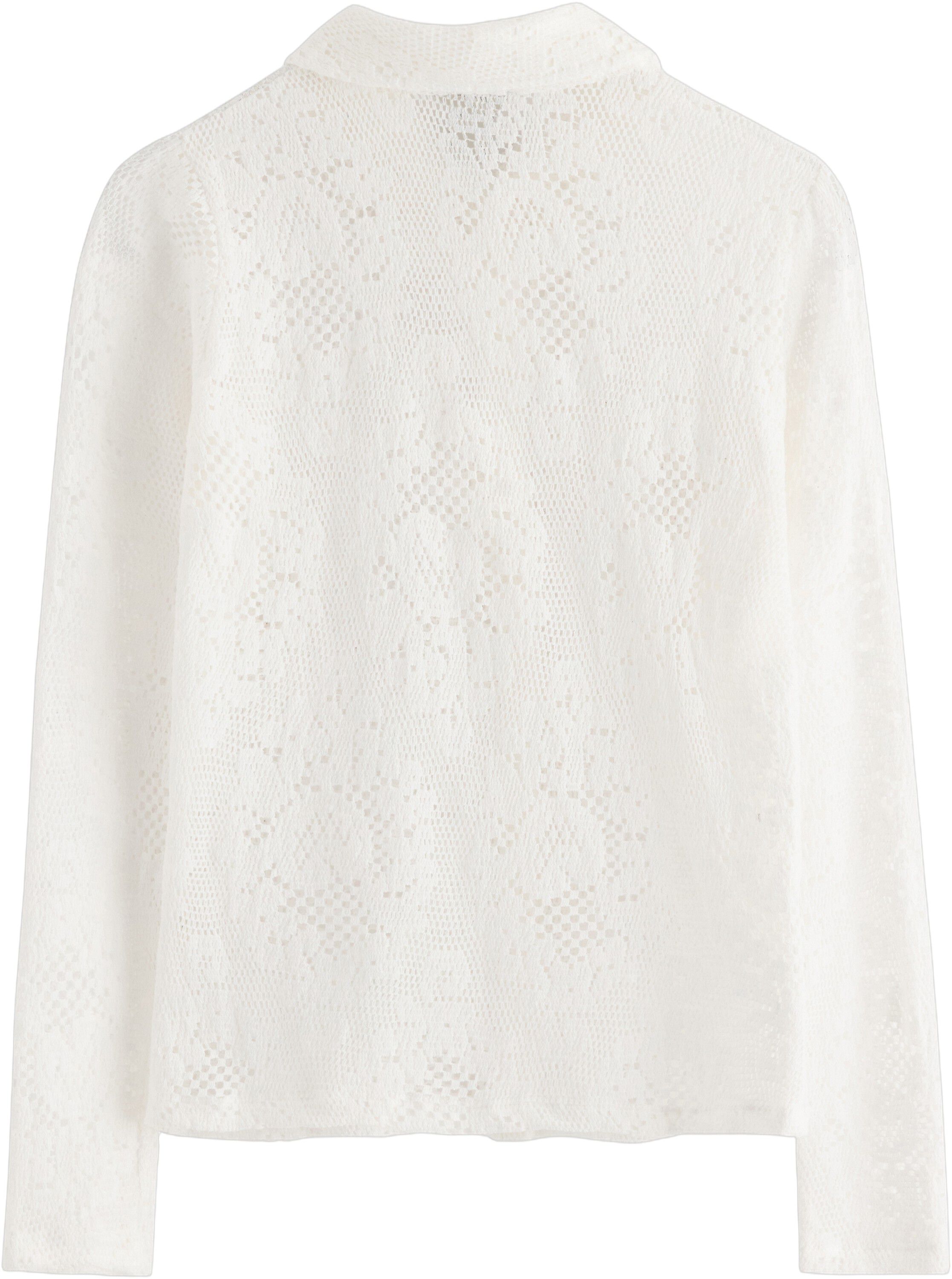 Langermet skjorte i jersey med stru