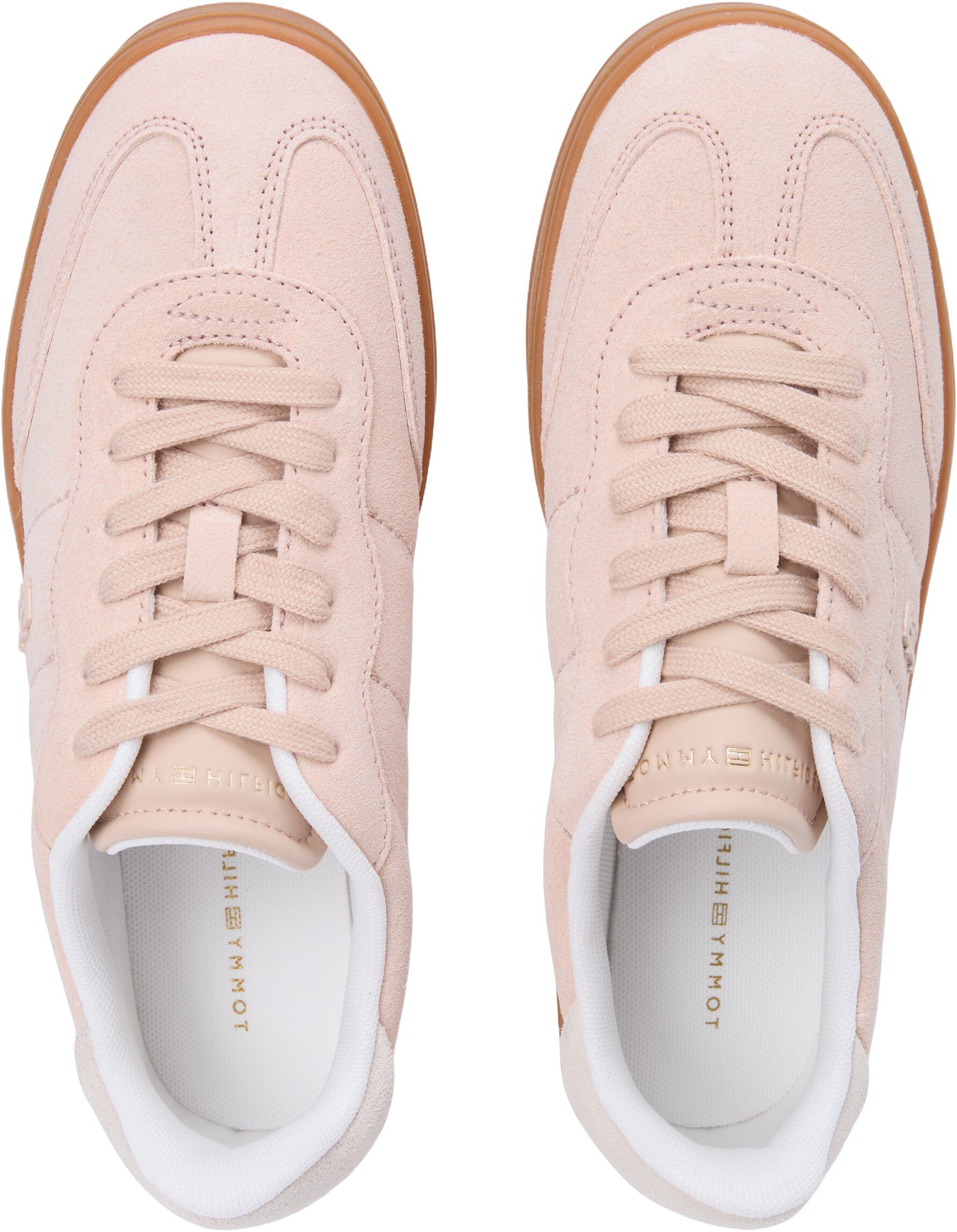 TH Monogram Plaque Suede Trainers