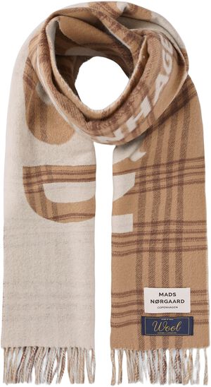 Woven Wool Logo Scarf