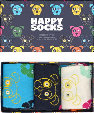 3-Pack Mixed Dog Socks Gift Set