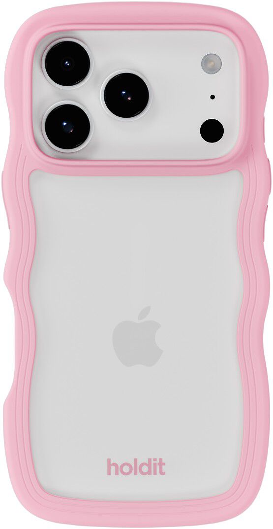 Wavy Case iPhone 17 Pro Max Pink/Transparent