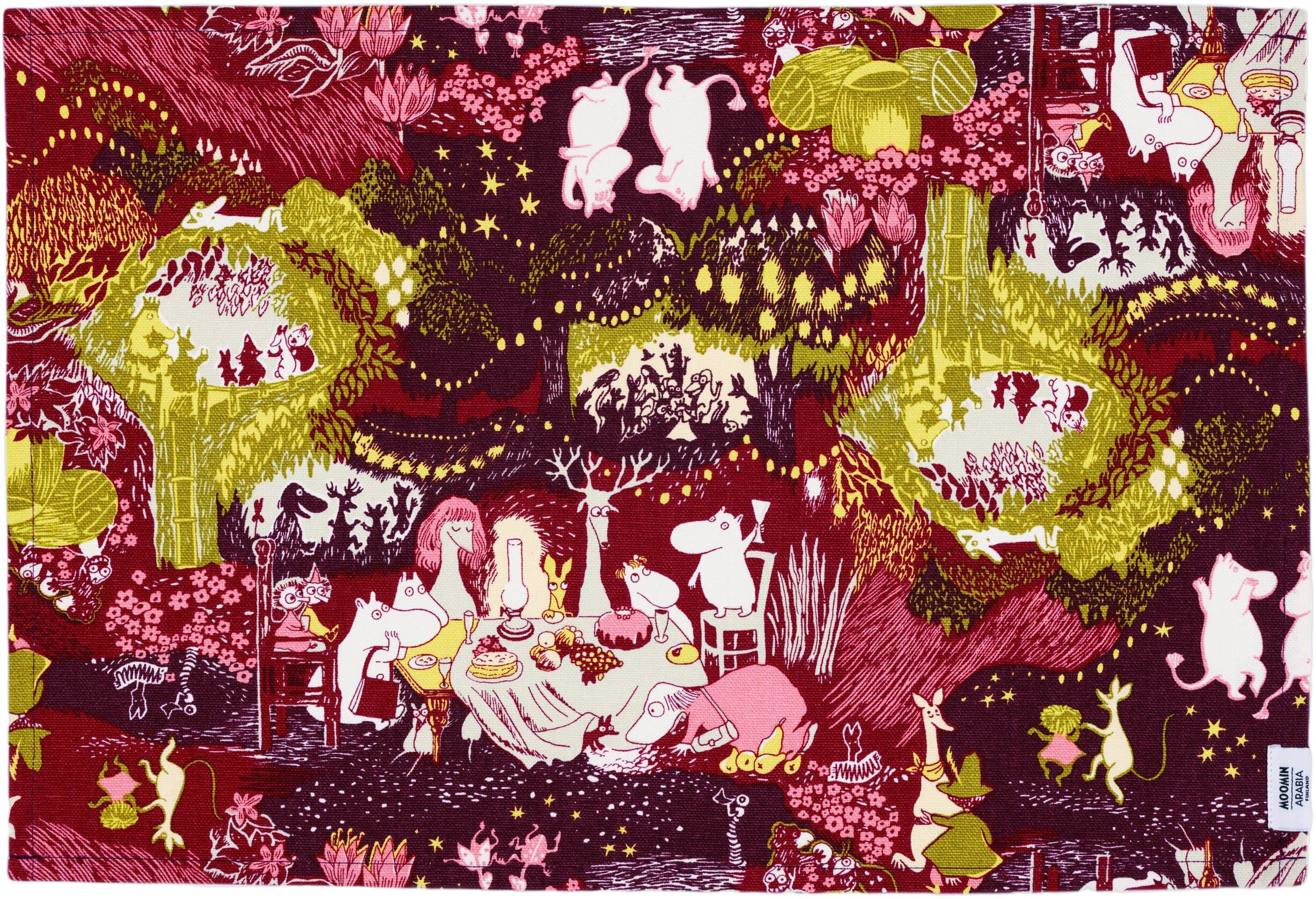 Moomin Arabia 31x46cm d&aelig;kkeserviet Festlige &Oslash;jeblikke